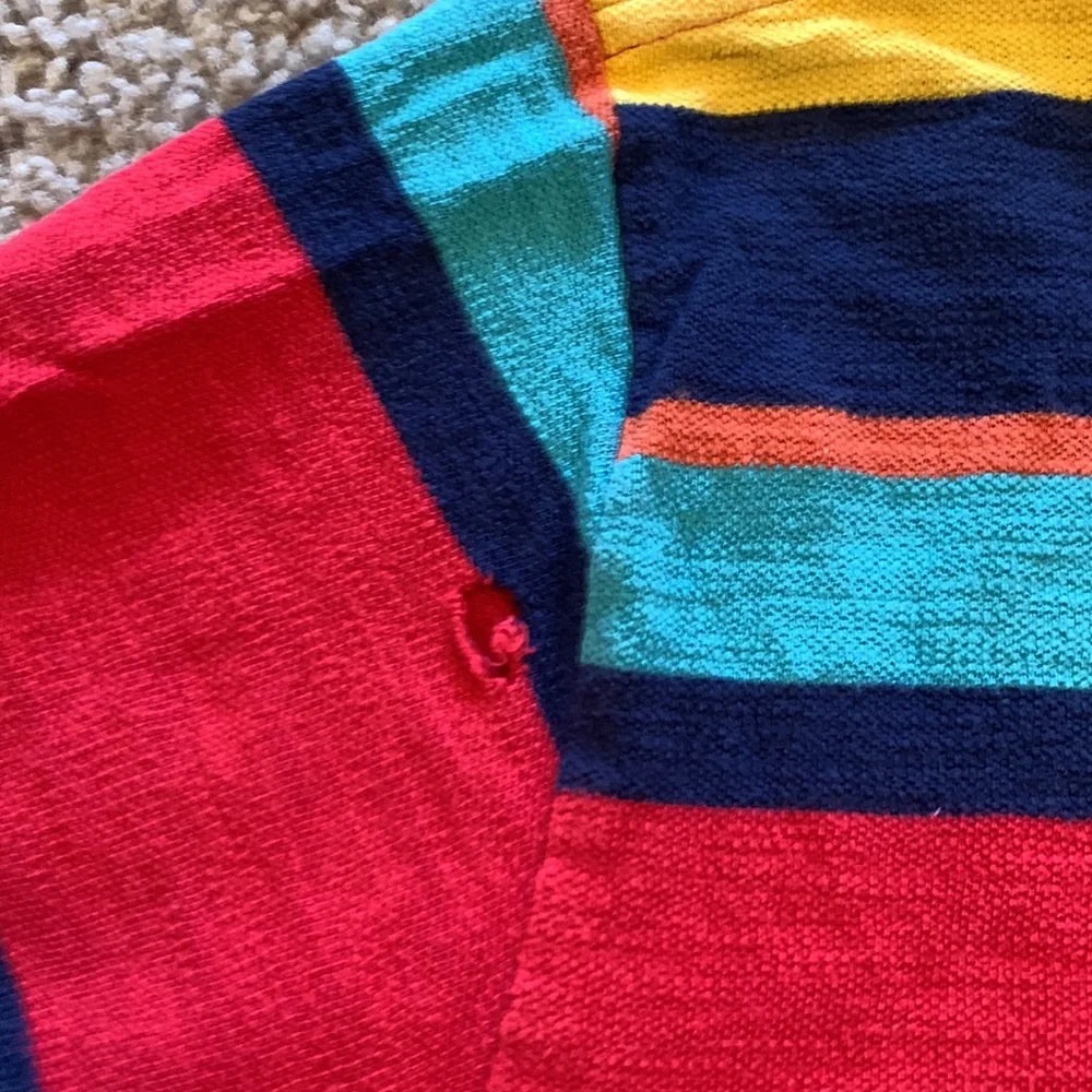 Vintage Polo Ralph Lauren Multi-Color Striped Polo Shirt